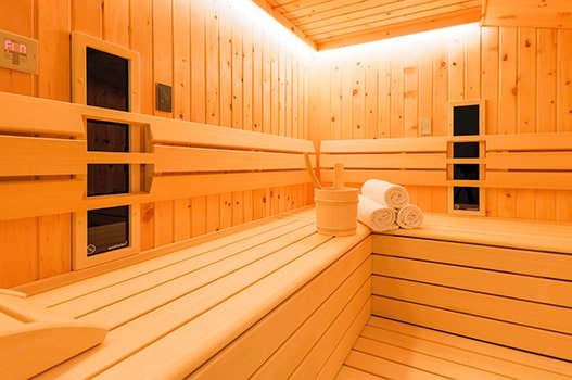 Private Sauna mit Ruhebereich